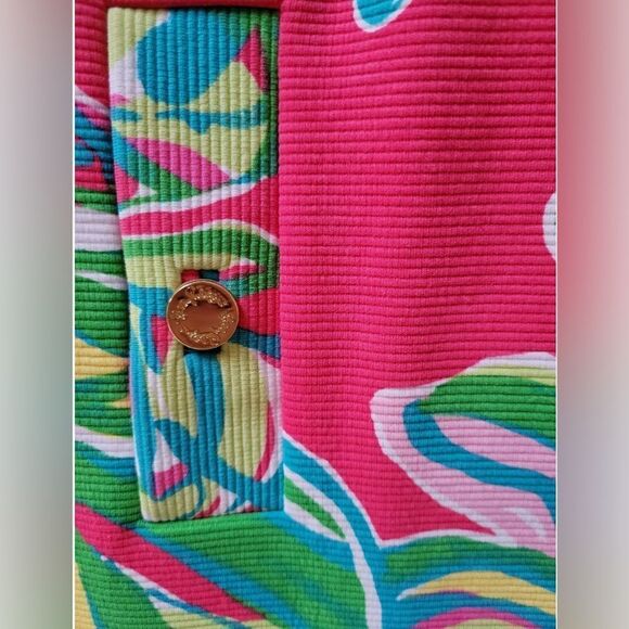 Vintage Lilly Pulitzer Charlene Dress Jungle Tumble Pomegranate - Picture 5 of 10